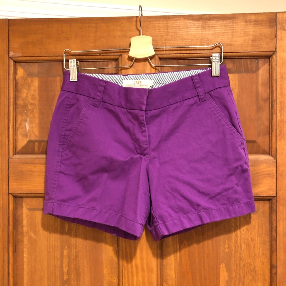 J. Crew Chino Short in Purple, Size: 2